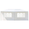 Outdoor Party Tent, Portable Wedding Tent Patio Tent Garden Tent Carport Patio Gazebo BBQ Shelter, Heavy Duty Canopy Waterproof Anti UV Tent with 4 Removable Sidewalls (10 X 20 ft, White, US Stock)