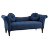 Lexicon Adira 75" Traditional Fabric Settee with 2 Pillows in Blue