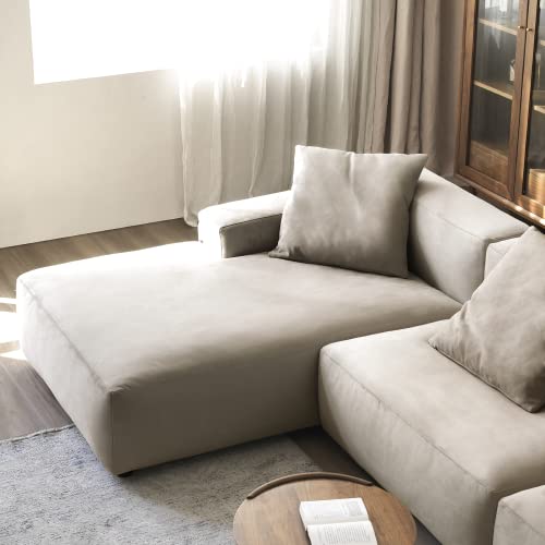 Acanva Luxury Modern Modular L Shape Sectional Sofa Set 3 Seat Uphols   414AXHbBMsL 800x 