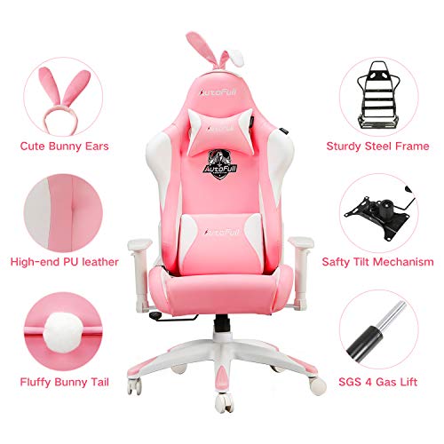 gaming chair pink bunny ears