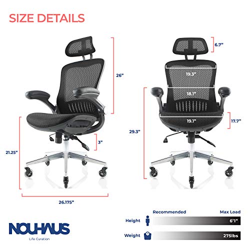 nouhaus ergoflip mesh computer chair