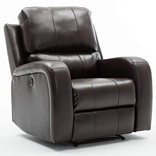 air leather recliner