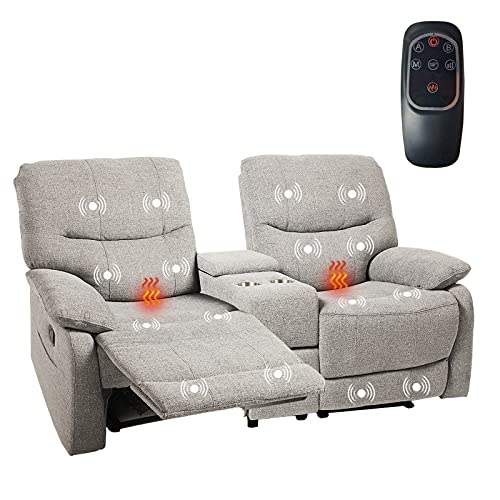 2 seater recliner with centre console