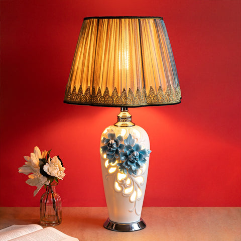 Antique Blue White Ceramic Table Lamp