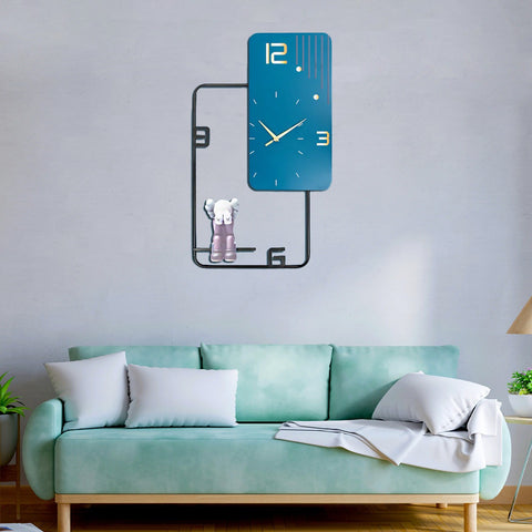 Aurora's Embrace Metal Wall Clock