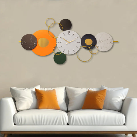 Bohemian Beauty Metal Wall Clock