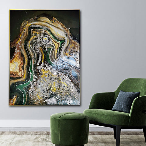 Glory In Abstraction Modern Resin Art Wall Painting