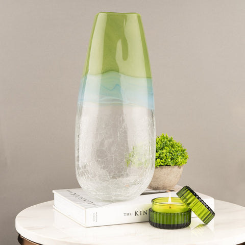 Handblown Glass Decorative Vase