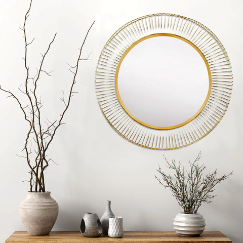 The Golden Piped Decorative Wall Mirror