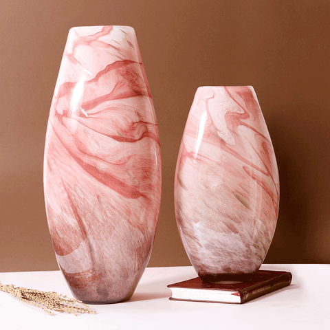 The Grand Canyon Handblown Glass Decorative Vase - Pair