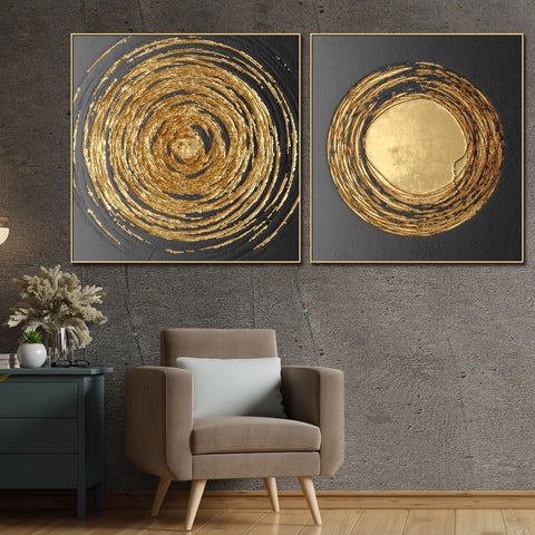 The Polar Vortex 2 Panel Framed canvas print