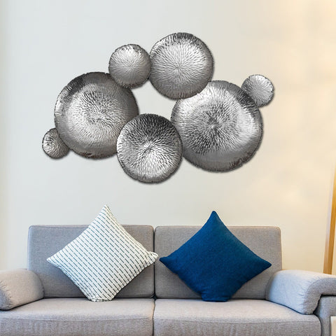 The Silver Asteroid NICKEL Plated Metallic Wall Art Panel