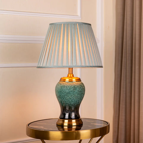 The Teal Green Decorative Table Lamp