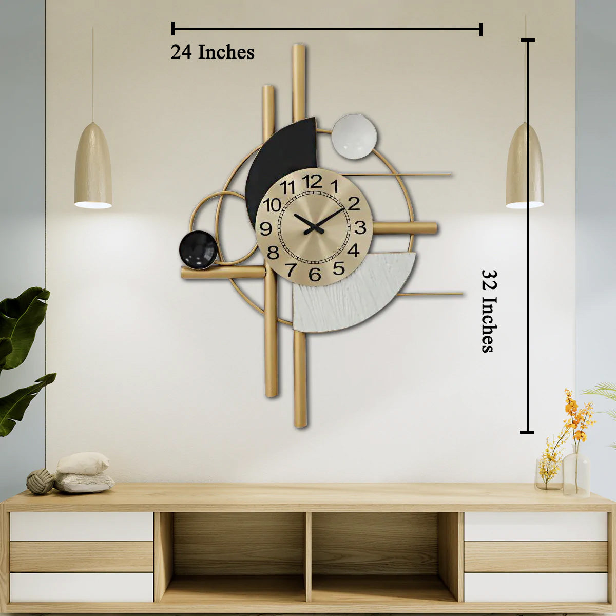 Bohemian Rhapsody Designer Wall Clock & Metal Wall Art Panel ...