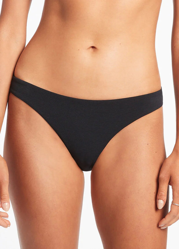 Isla String Bikini Bottom Black