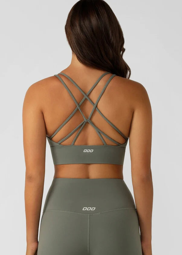 Lotus Longline Sports Bra - Espresso – Fit & Folly