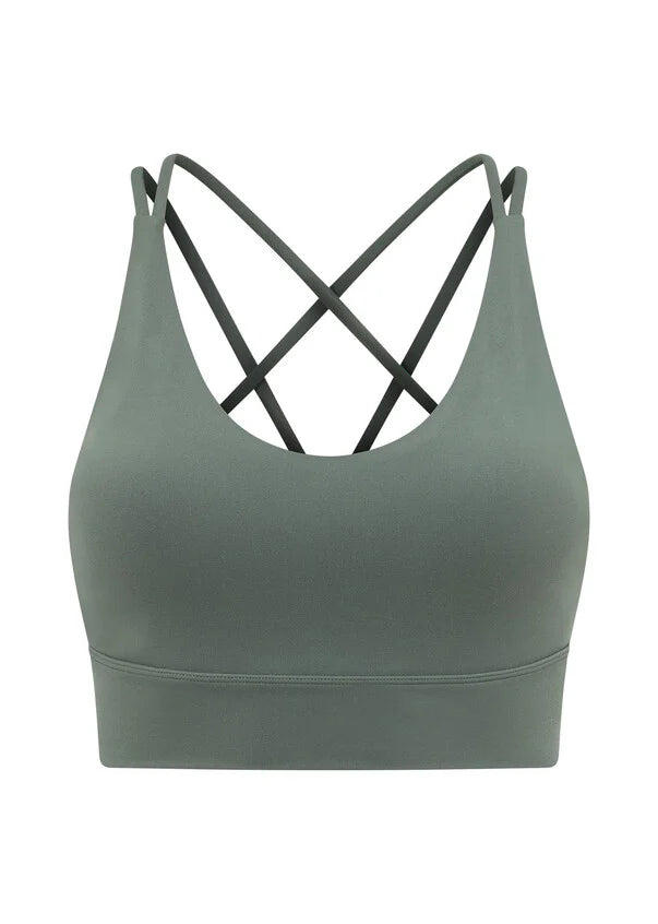 Half-Time Recycled Longline Sports Bra - Moontide – Fit & Folly