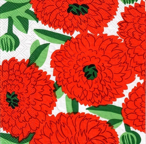 Serviettes - Marimekko Primavera Orange – Gaudy & Prim