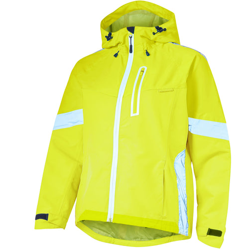 women's high vis waterproof cycling jacket