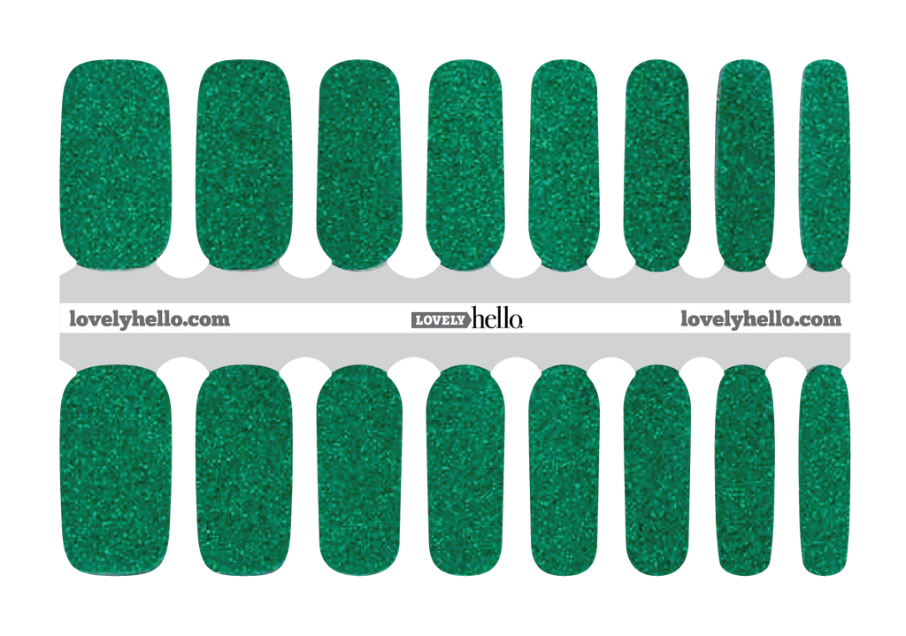 9. Emerald Green and Glitter Accent Nail Design - wide 6
