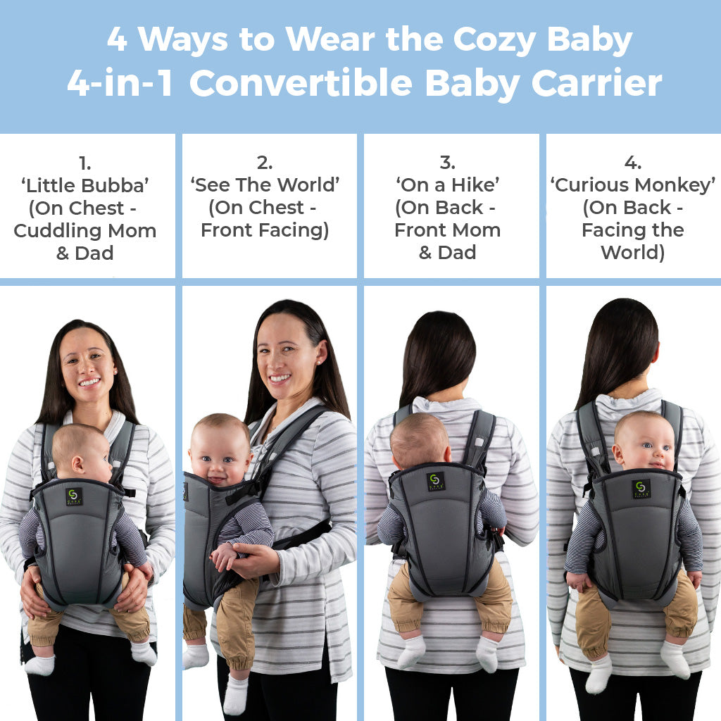 grey baby carrier