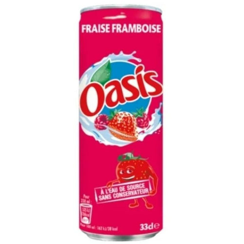 Oasis Aardbei & Framboos 24x330ml Excl Statiegeld
