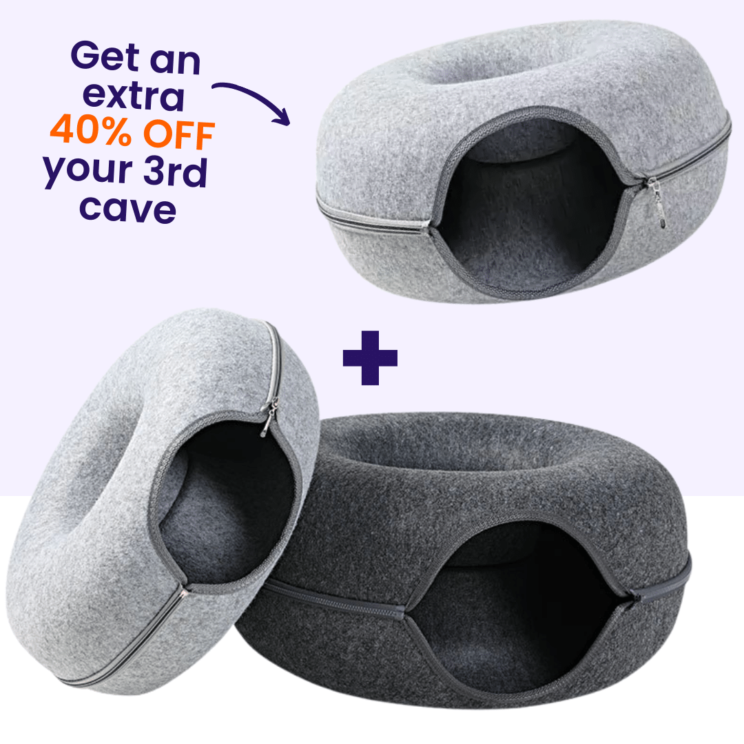 The "Donut" Cat Cave (3 pack) - Purr Heaven product image