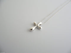 Authentic Tiffany Co Peretti Cross Necklace Pendant Charm Chain Madison880