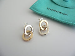 Tiffany & Co 18K Gold Silver Circles Dangle Dangling Earrings Authentic Tips and Guides