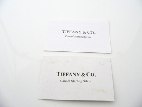 Fake Tiffany Co sterling care cards - front side