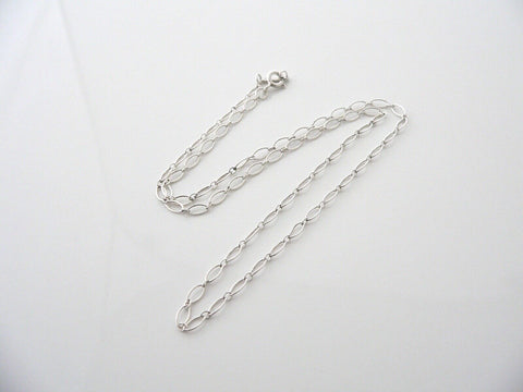 Tiffany & Co Sterling Silver Bracelet Necklace Link Oval Clasp Extender  Gift 1.5 inch