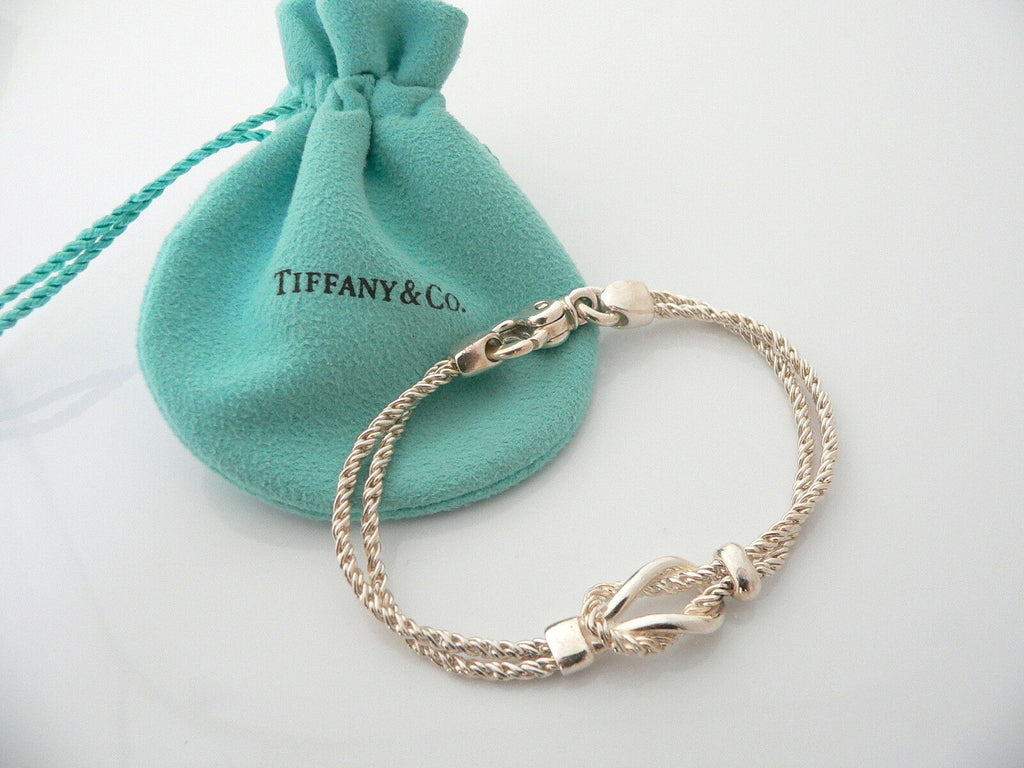 大特価!!】 美品 Tiffany Co Knot Double Rope Bracelet ブレスレット