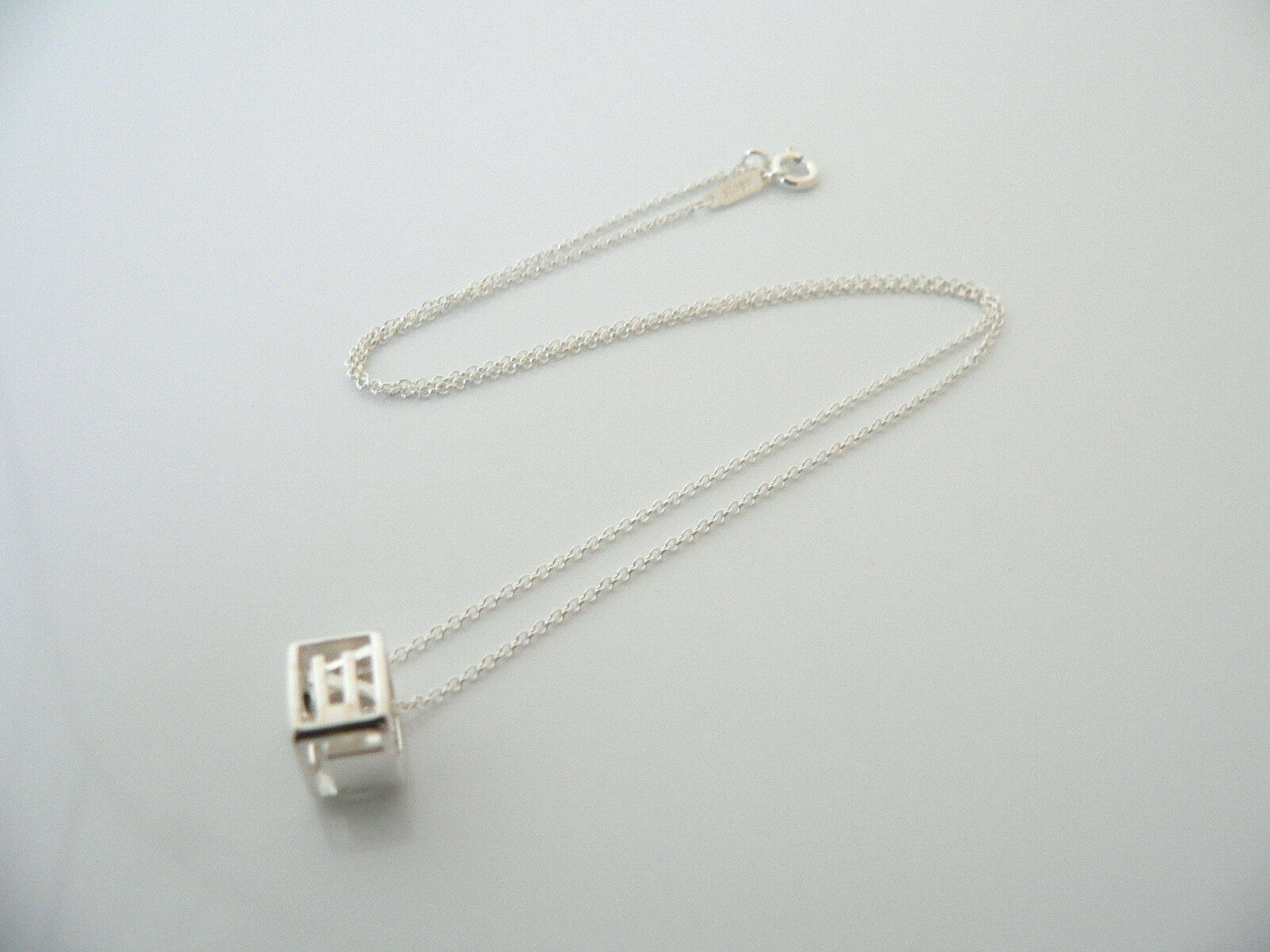 tiffany cube necklace