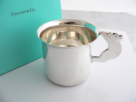 Tiffany & Co Silver Bear Tooth Fairy Pill Box Case Container Baby Child  Gift Art