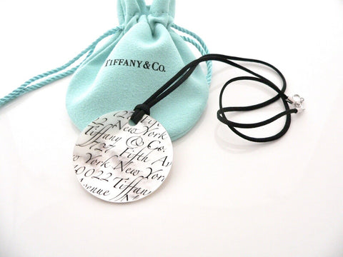 Tiffany Blue® Enamel Engraved Heart Tag Pendant, Medium.