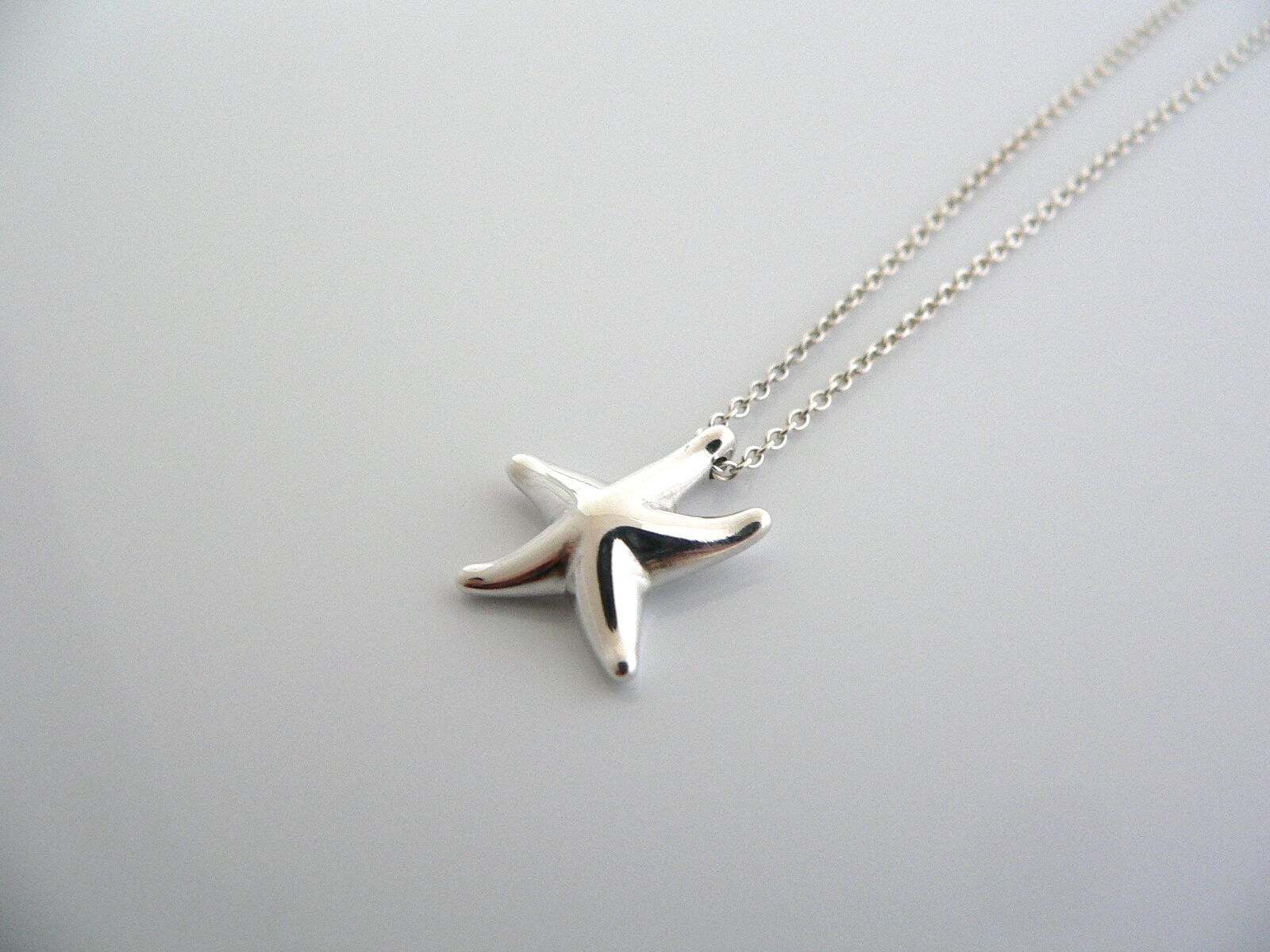 tiffany and co starfish necklace silver