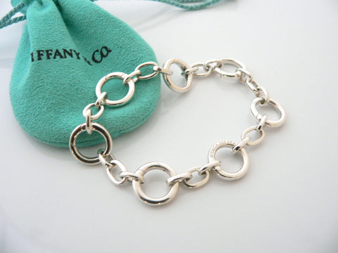 Tiffany & Co Sterling Silver Bracelet Necklace Link Oval Clasp Extender