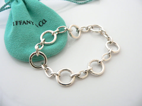 Tiffany & Co Sterling Silver Bracelet Necklace Link Oval Clasp Two