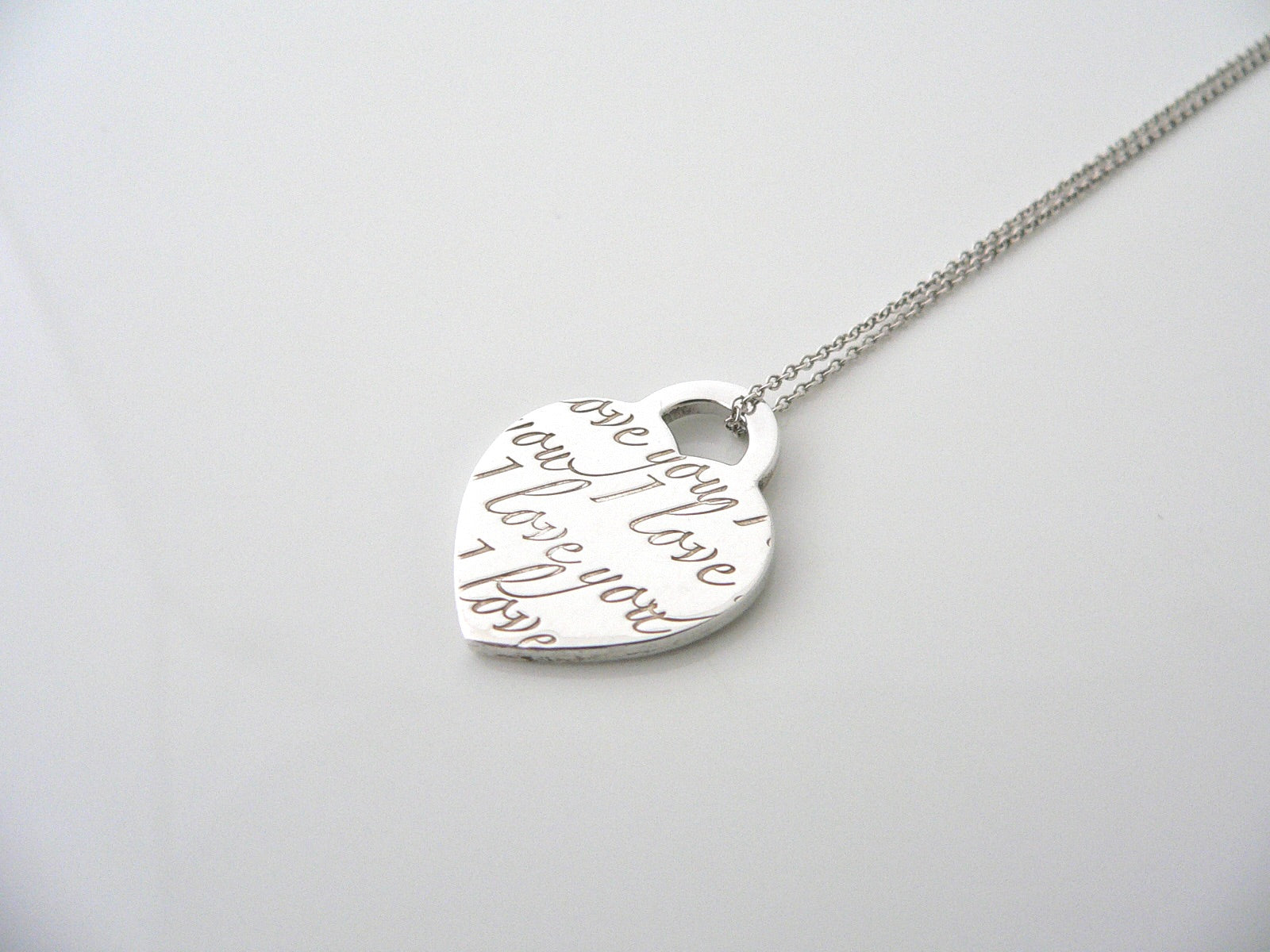 tiffany love you necklace