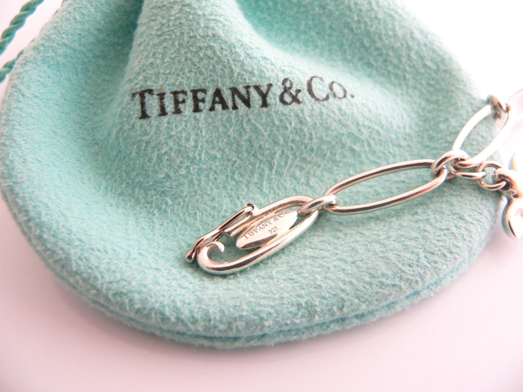 Tiffany & Co Silver Peretti Dove Heart Bean Star Charm Bracelet Gift ...