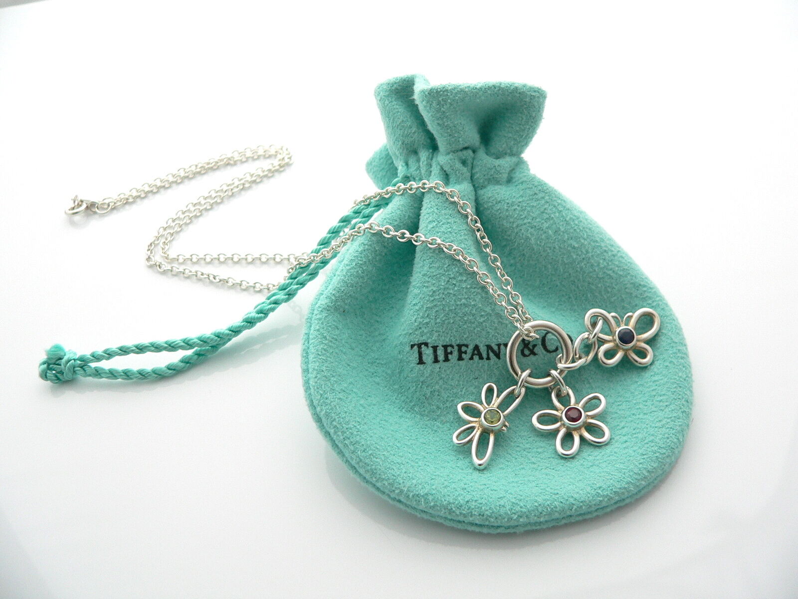 tiffany dragonfly necklace silver