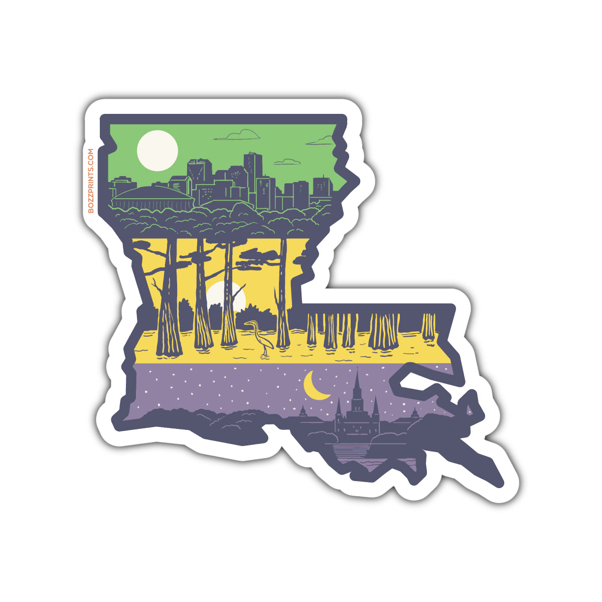 Flag of St. Louis, Missouri Sticker by Flags of the World