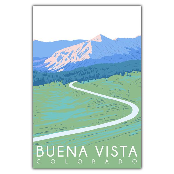 Buena Vista Colorado Postcard | Bozz Prints
