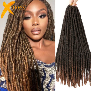 X-Tress Synthetic Faux Locs Ombre Color Braiding Hair Extensions - Tresses N Tiaras LLC