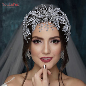 You LaPan Rhinestone Wedding Bride Headdress - Tresses N Tiaras LLC