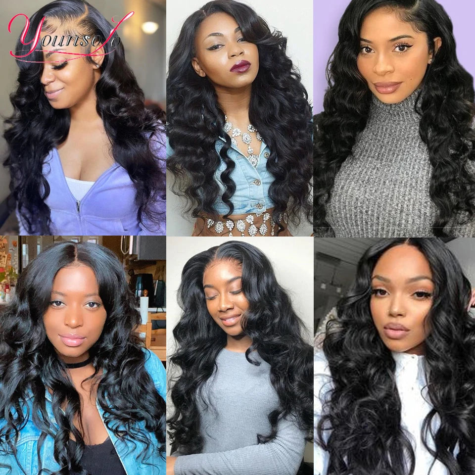 Younsolo Brazilian Loose Wave Human Hair Bundles