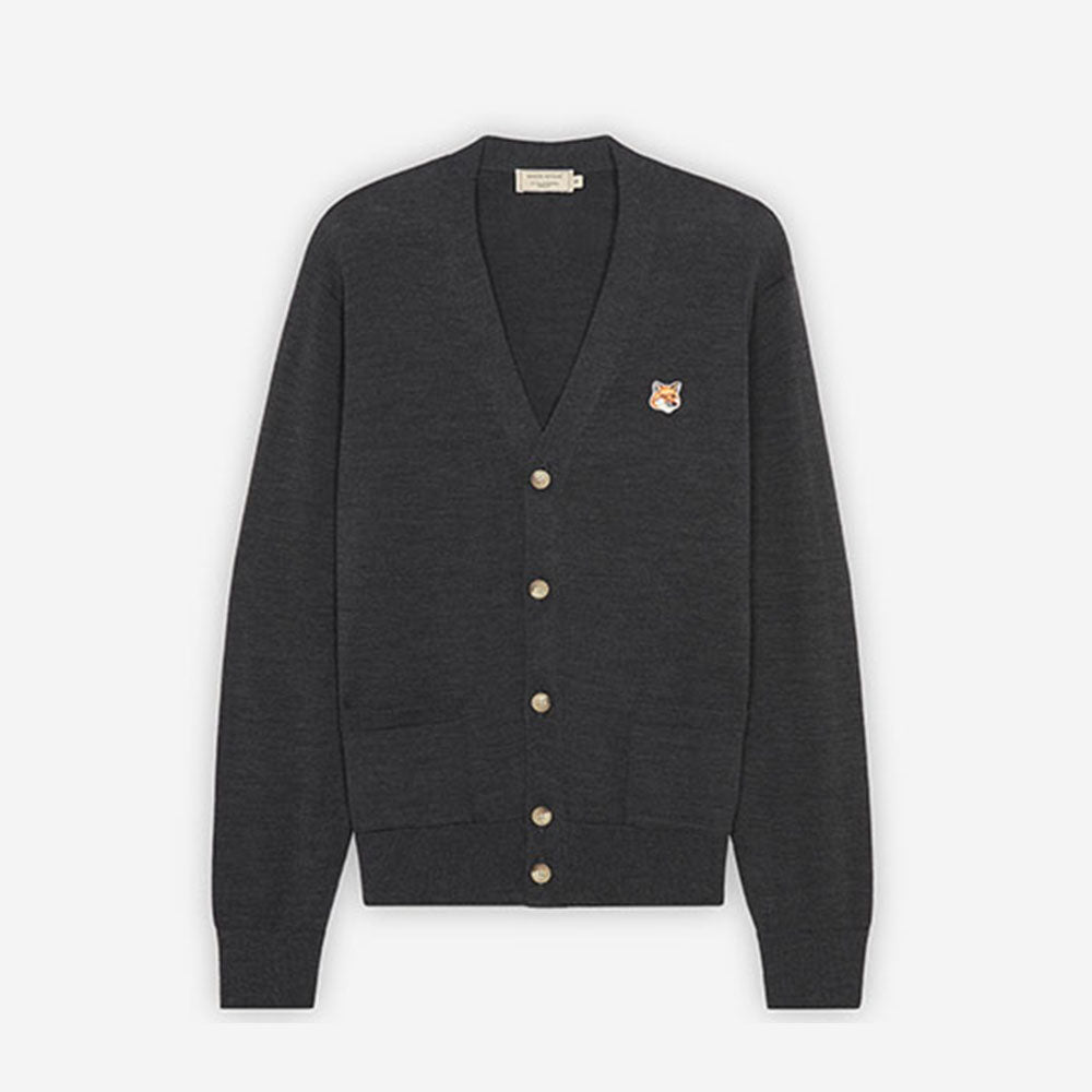 maison kitsune FOX PATCH ニット カーディガン Lサイズ カーディガン