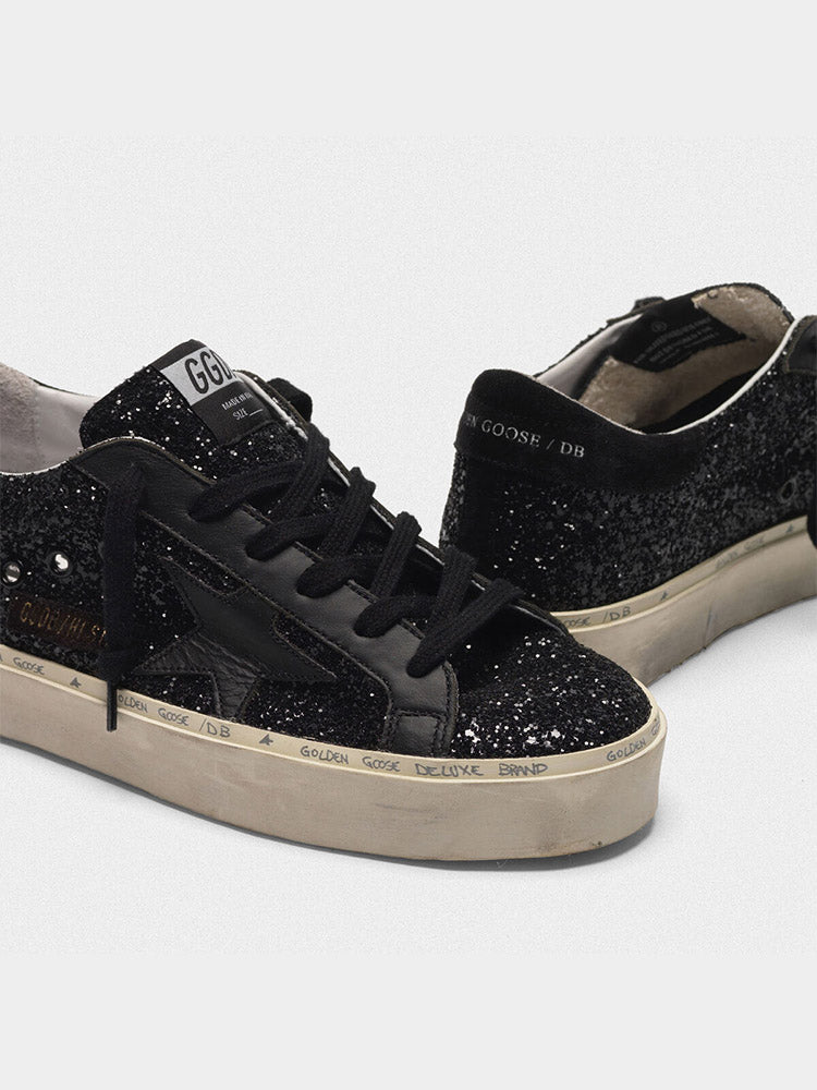 golden goose black sequin