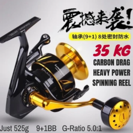 2.4M 44LB/ 20KG Two-sectional Heavy Power Carbon Spinning