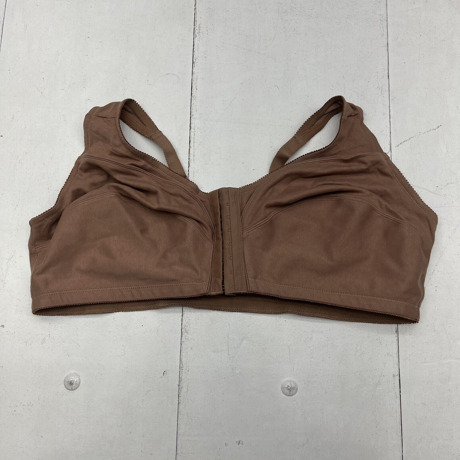 Nude Brown Lacy Front Hook Bra Women's XL NEW - beyond exchange